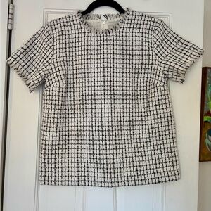 Ann Taylor Tweed Short Sleeve Top